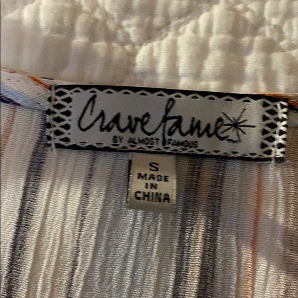 Striped v-neck shirt - Picture 2 of 2